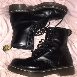 Black Dr. Martens 1460 Combat Boots